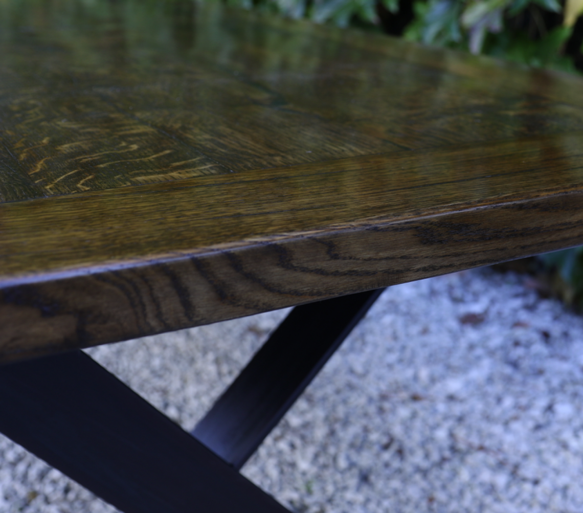 Custom Dining Table in Antique Oak// JS Editions